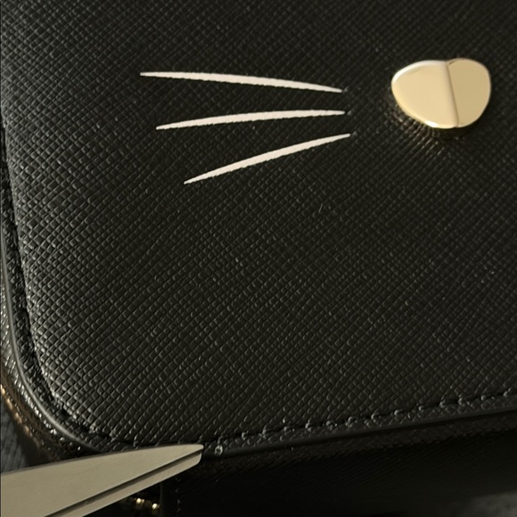 Kate Spade New York Meow Cat Daisy Vanity Crossbody Purse NWT Animal Print Rare - Picture 5 of 16